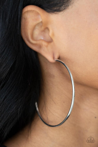 Mega Metro Silver Earrings