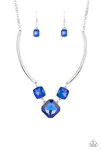 Load image into Gallery viewer, Divine IRIDESCENCE Blue Necklace -Paparazzi Accessories: October 2021 Life of the Party