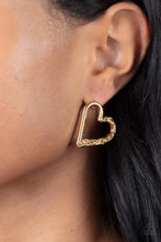 Load image into Gallery viewer, Cupid, Who? Gold Earrings