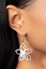 Load image into Gallery viewer, Botanical Bonanza White Earrings