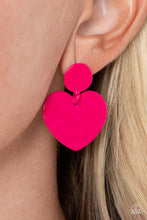 Load image into Gallery viewer, Just a Little Crush Pink Earrings