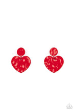 Load image into Gallery viewer, Just a Little Crush Red Earrings