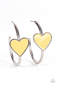 Kiss Up Yellow Earrings