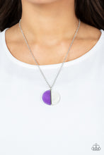 Load image into Gallery viewer, Elegantly Eclipsed Purple Necklace