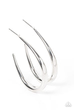 Load image into Gallery viewer, CURVE Your Appetite Silver Earrings