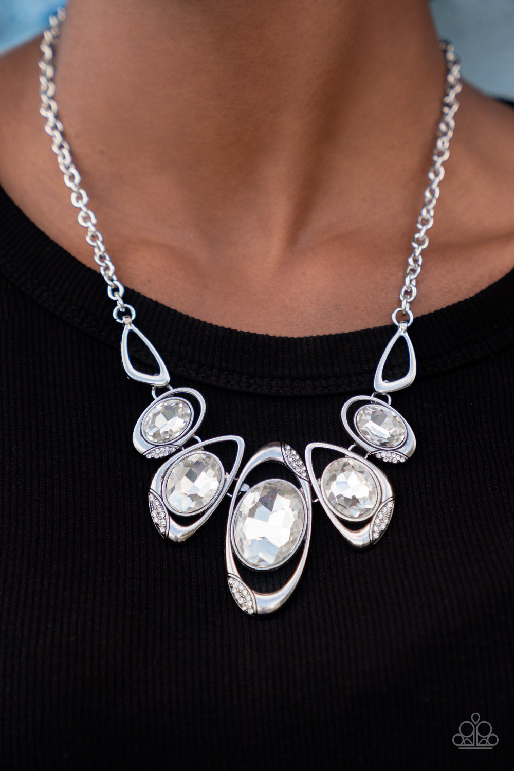 Hypnotic Twinkle  White Necklace- April 2022 Life of the Party