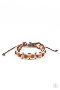 Dont WEAVE Me Hanging Brown Bracelet