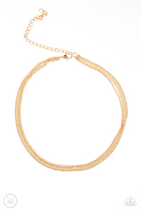 If You Dare Gold Choker Necklace