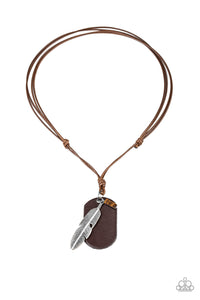 Flying Solo Brown Necklace