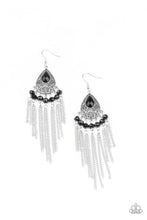 Load image into Gallery viewer, Floating on HEIR Black Earrings