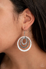 Load image into Gallery viewer, Out Of Control Shimmer Silver Earrings